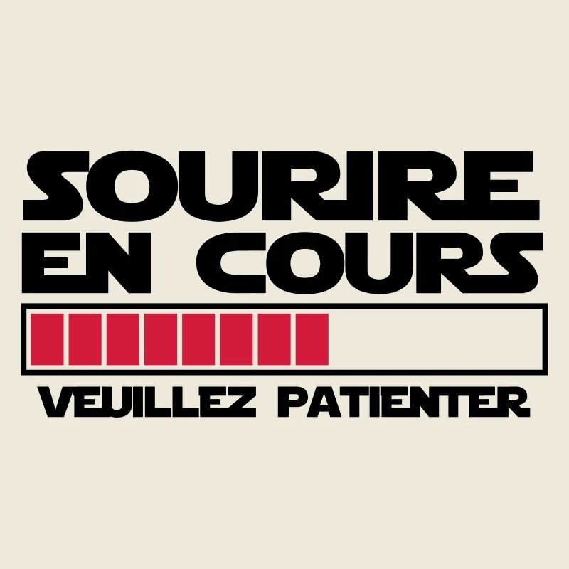 sourire en cours veuillez patienter