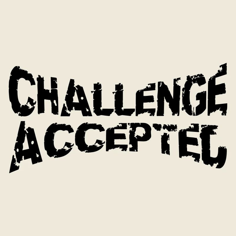 Cooler Stempel Challenge Accepted