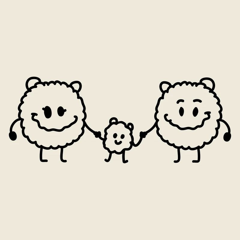 Mama Papa Kind - Monsterchen - Line