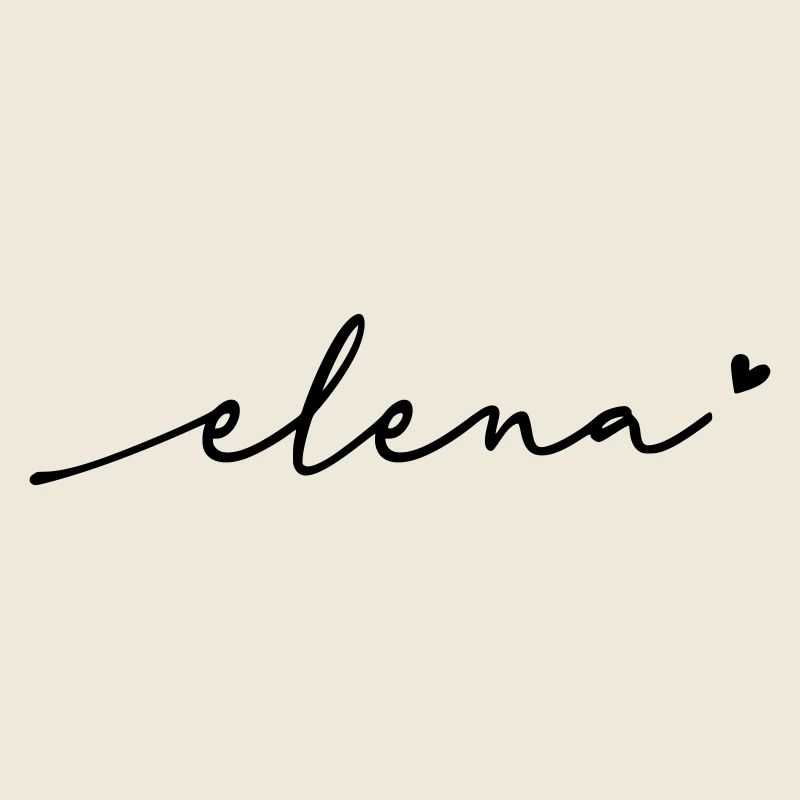 Elena Schreibschrift Name