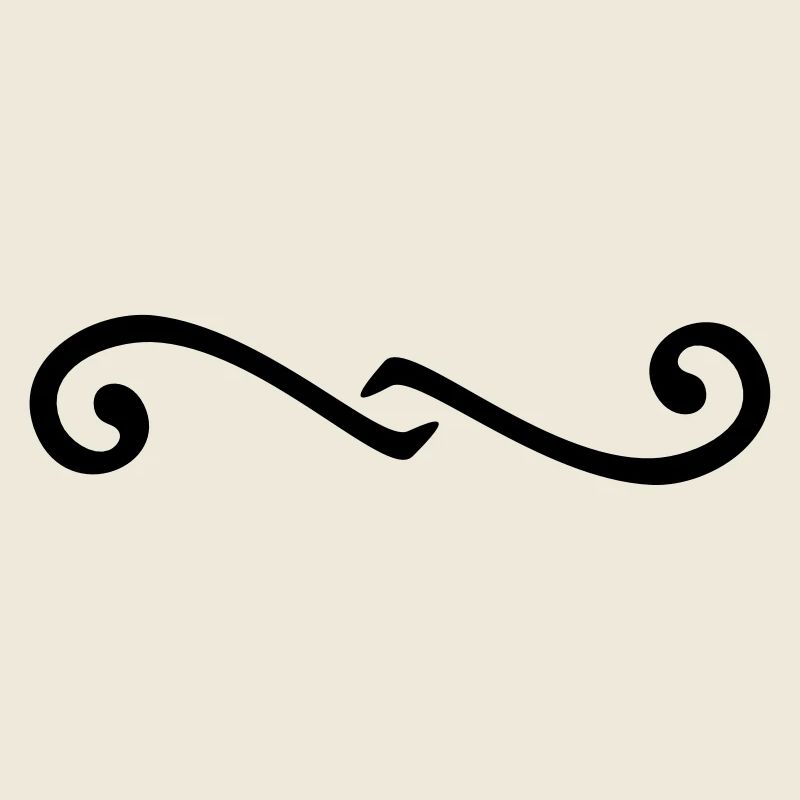 Delimiter swirl / Deko-Element Schnörkel (1c)