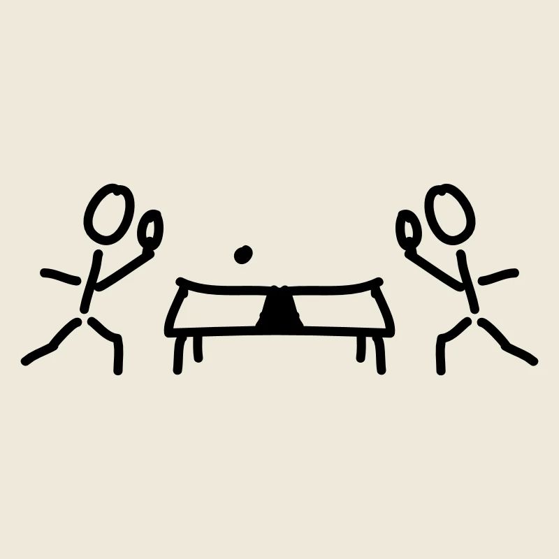 Table tennis table and rackets