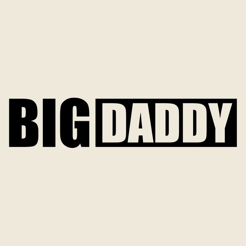 Logo Big Daddy father hero dad father's day