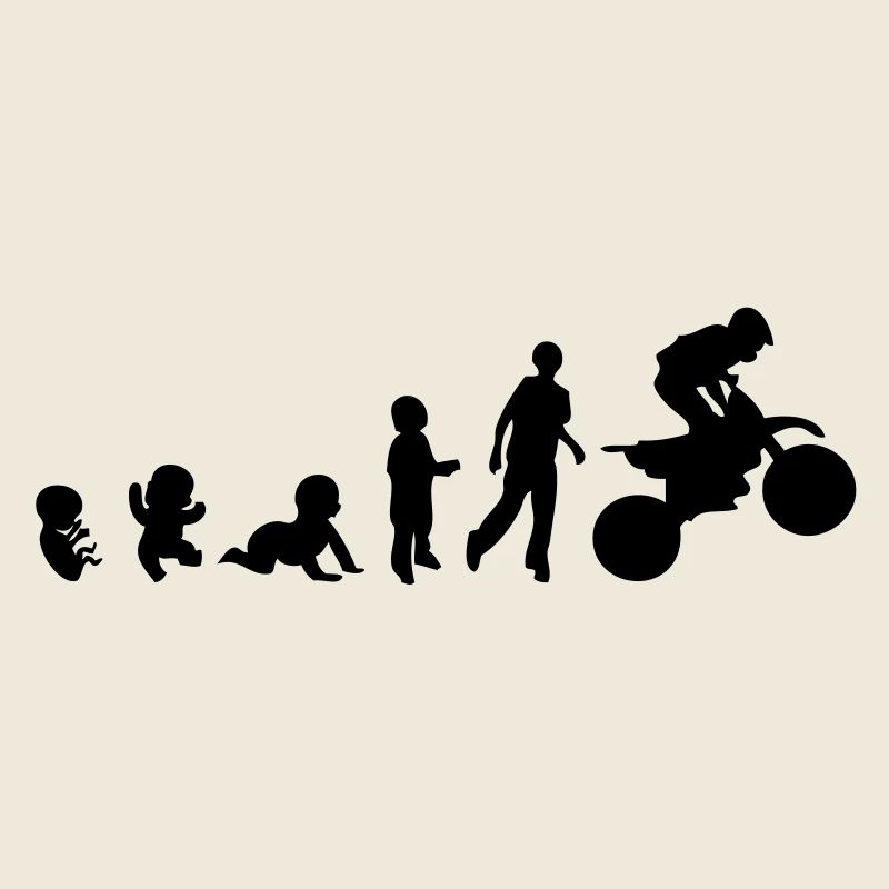 evolution homme human sport motocross