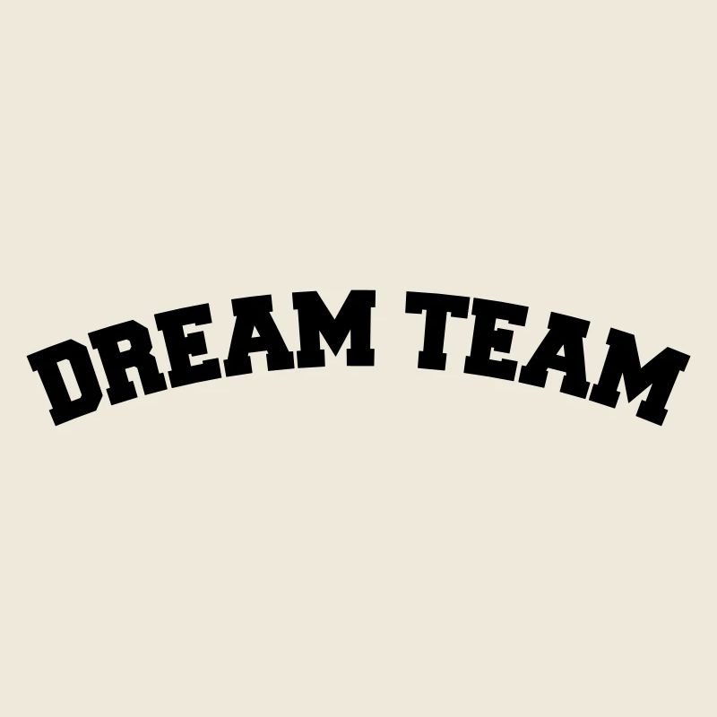 Text Bogen Design Freunde Paar Pärchen Dream Team