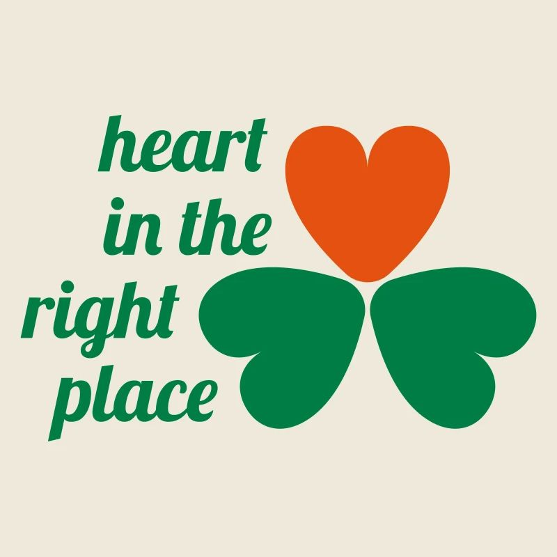 3 Leaf Shamrock, Heart In The Right Place