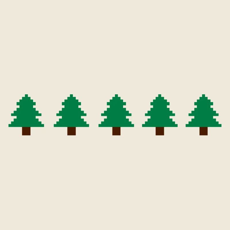 Weihnachtsbäume Pixel
