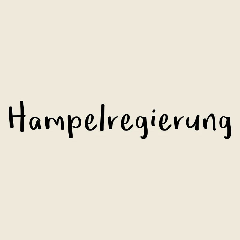 Hampelregierung Logo Text Selfmade