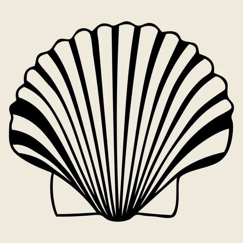 great scallop shell shell of the Compostela paths