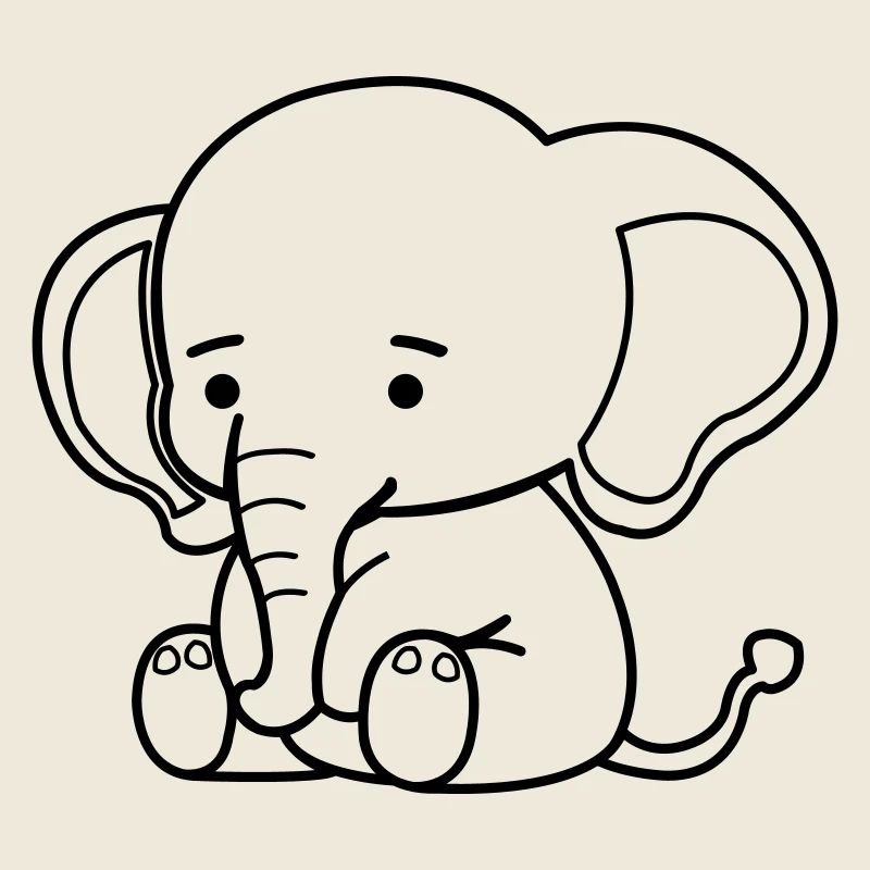 Éléphant mignon