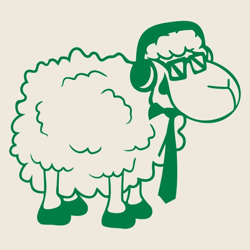 Sheep Sunglasses Tie Music DJ Headphones Fun