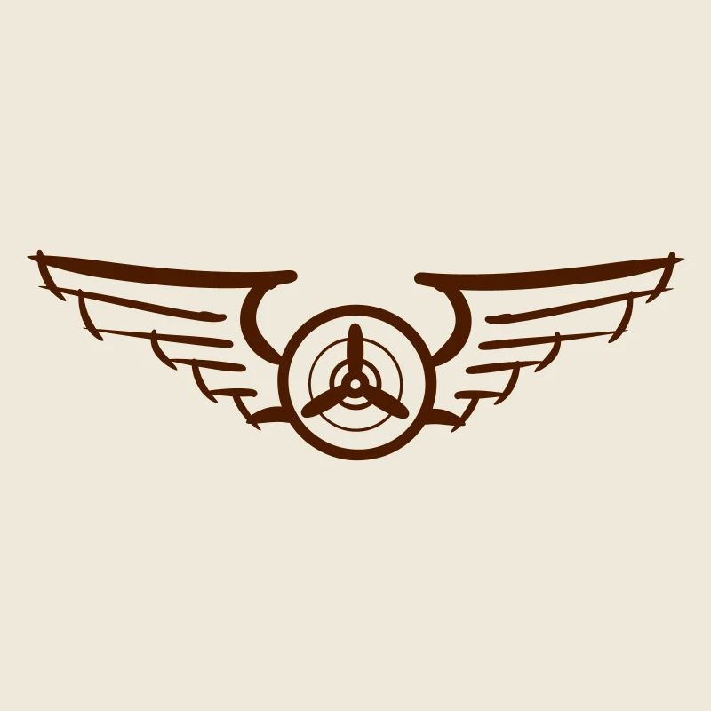 Aviation Symbol Luftwaffenschwinge Flugzeug Pilot