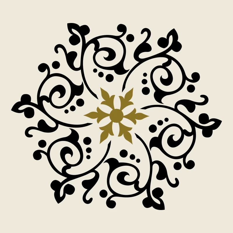 motif floral oriental / oriental flower pattern (