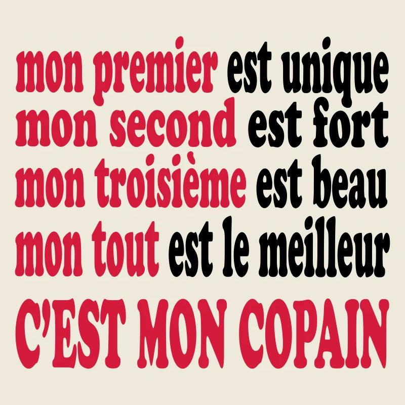 Mon copain est beau