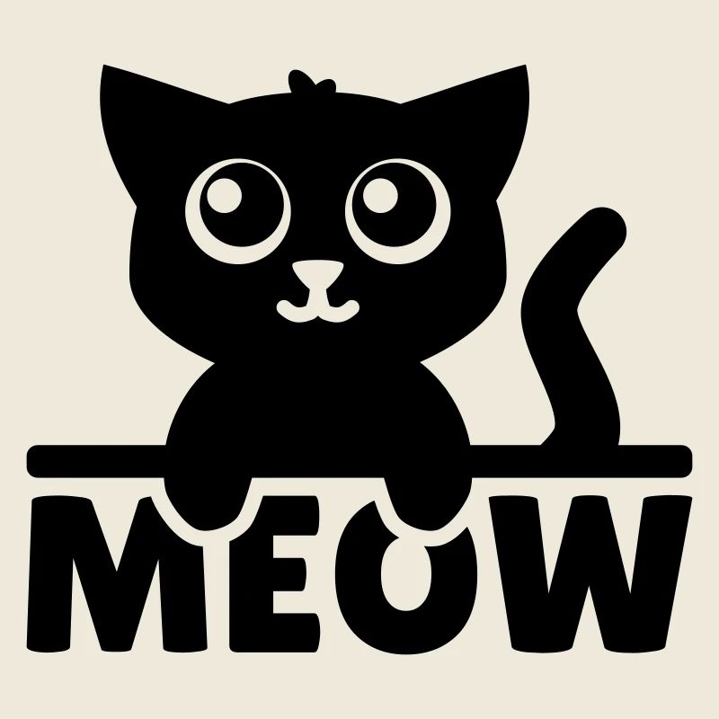 Meow - Katzenliebhaber Geschenk