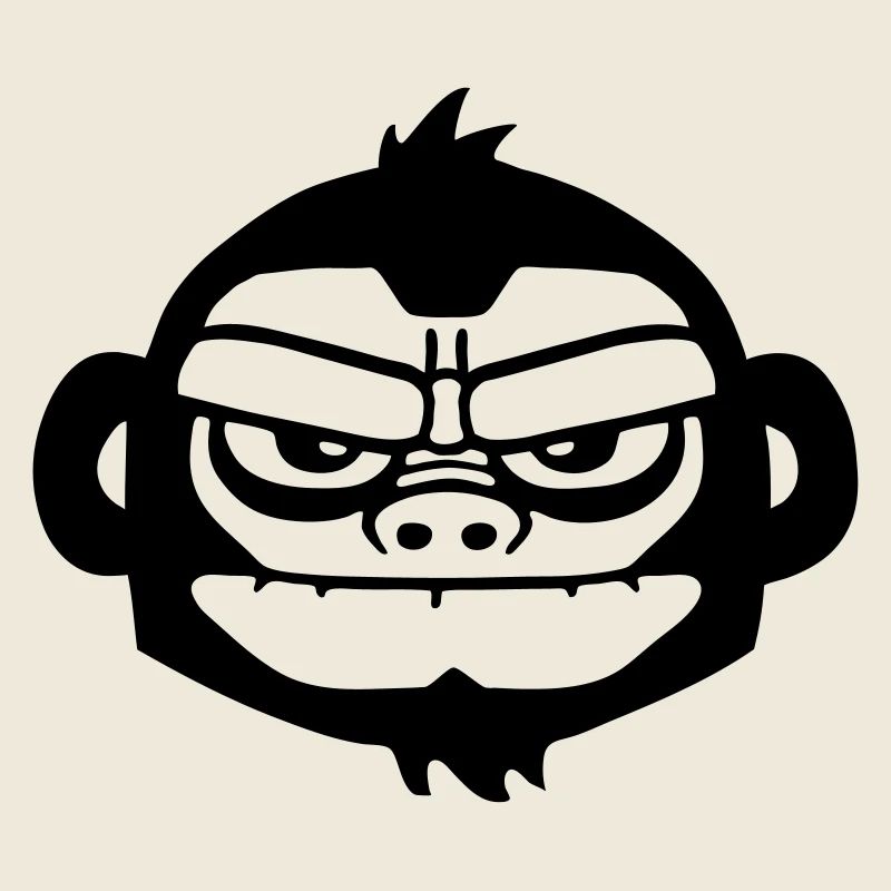 gorille vintage gorilla bored fun ape skull style