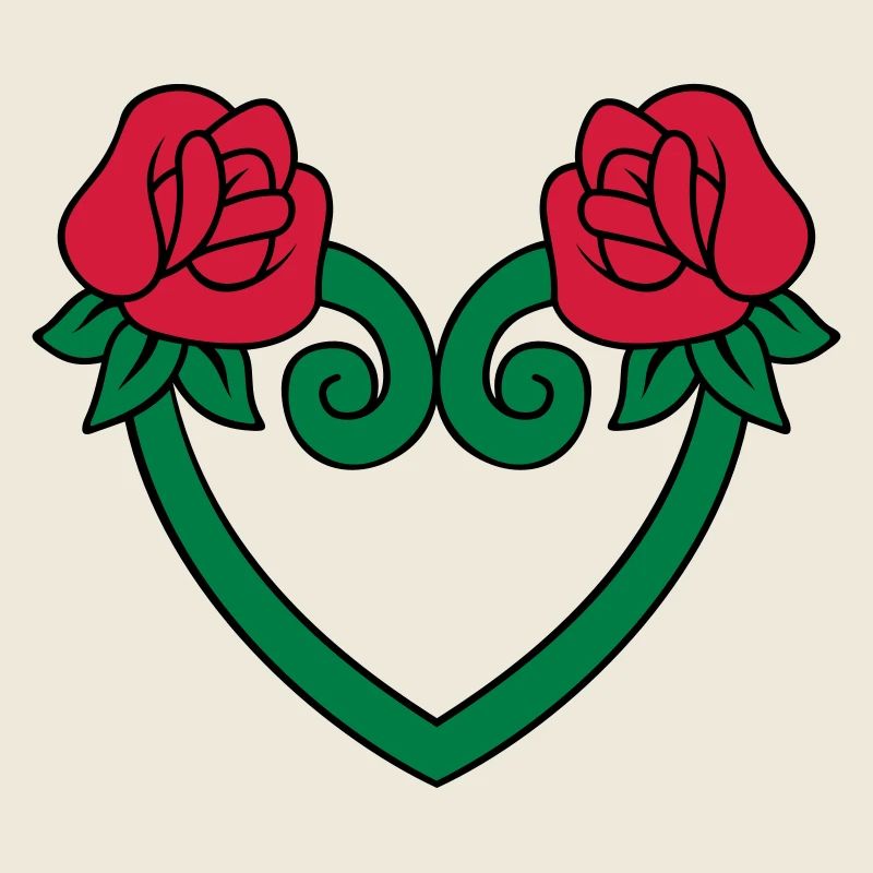 Coeur de fleur de rose 3c