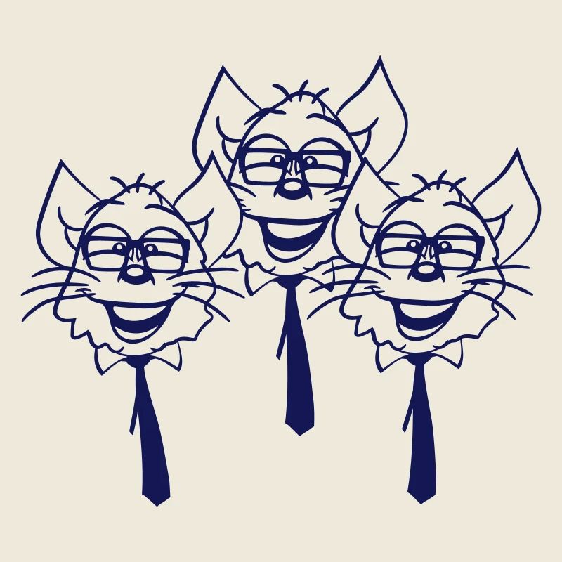 3 Lunettes intelligentes nerd chats à monture en corne Geek Tie Fun