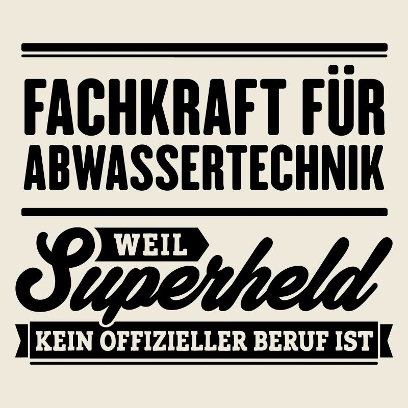 Superheld Fachkraft Abwassertechnik