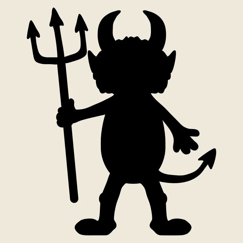 Teufel Mann Cartoon Figur
