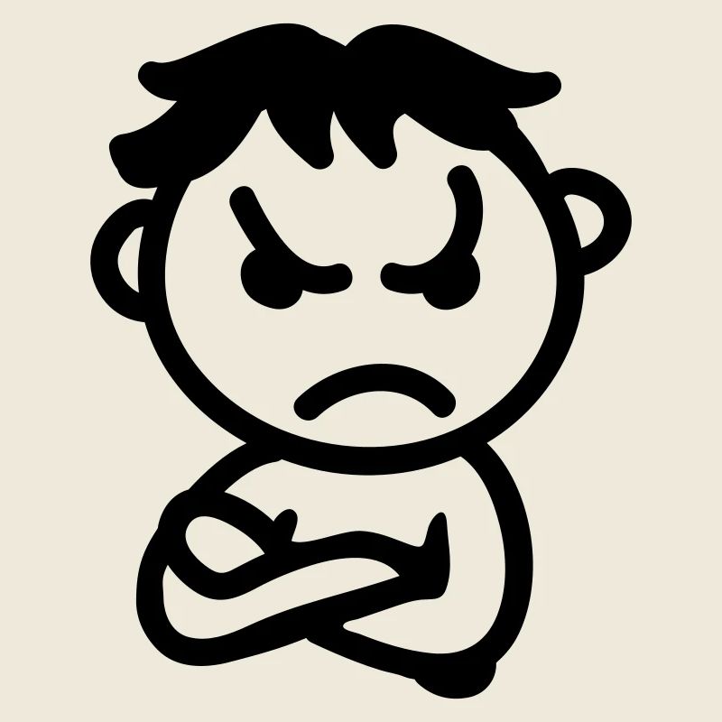 bad mood - line