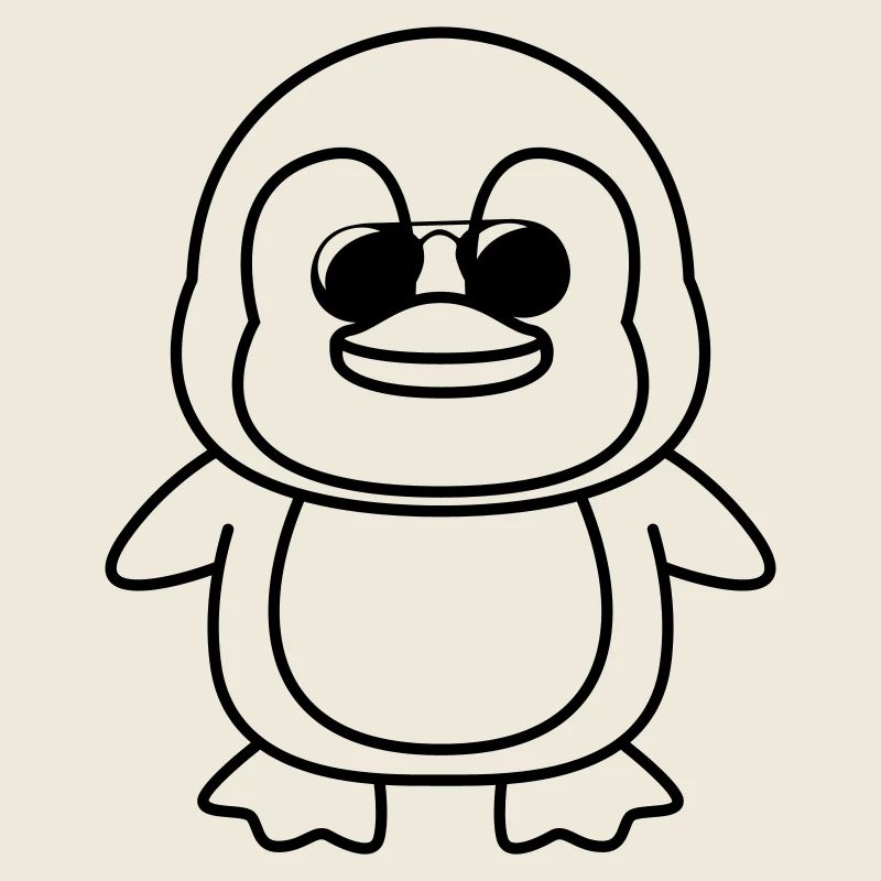 pinguin comic cool