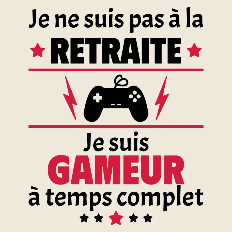 Pas à la retraite gameur à temps complet, noël