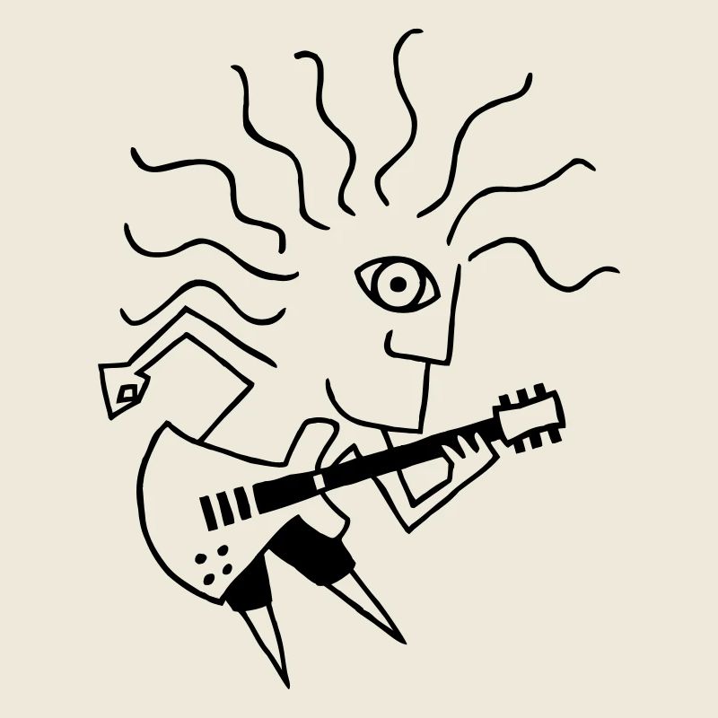 E-Gitarre-Spieler / E-Guitar-Player