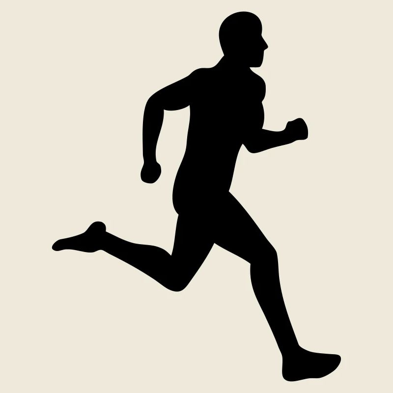 dessin fun course a pied sprint humour run coureur
