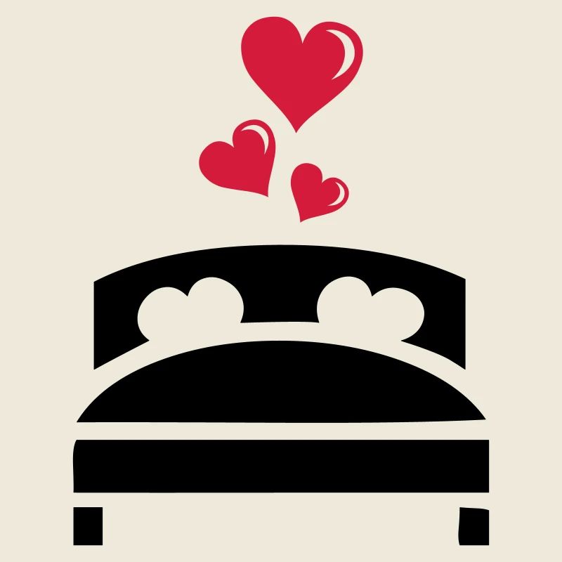 Marriage Bed Hearts