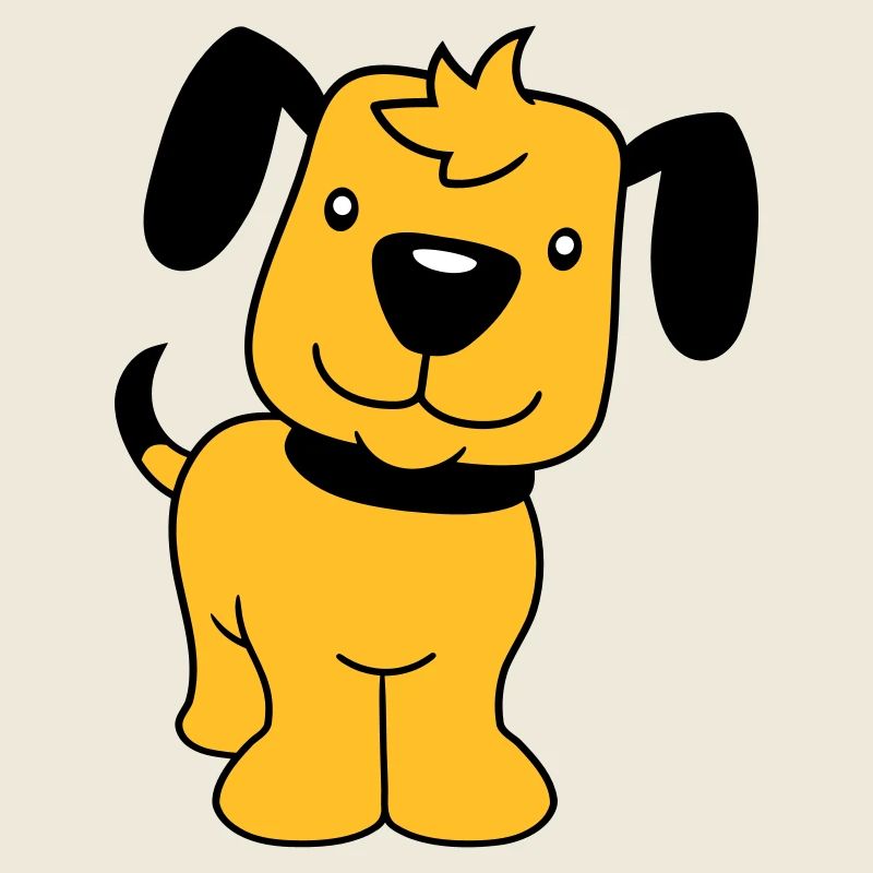 chien se tient mignon petit chiot heureux animal de compagnie