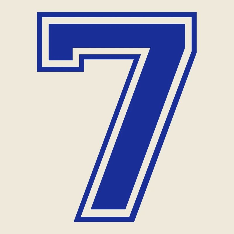 7 - Nummer - Zahl