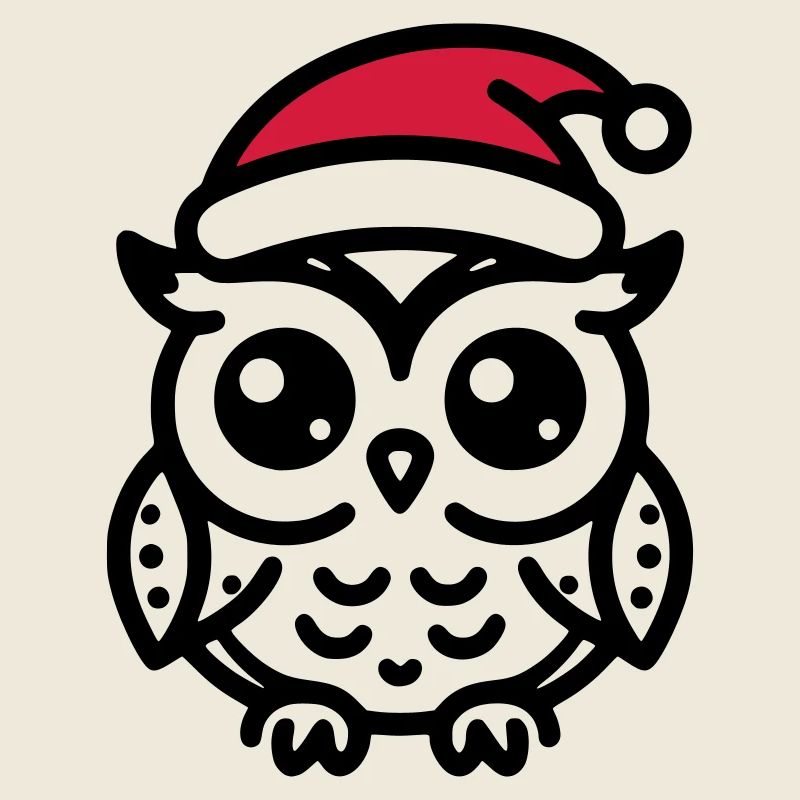 Niedliche Eule Weihnachten