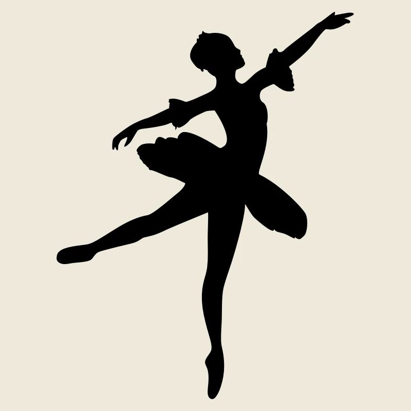 Vektor Balletttänzer Silhouette