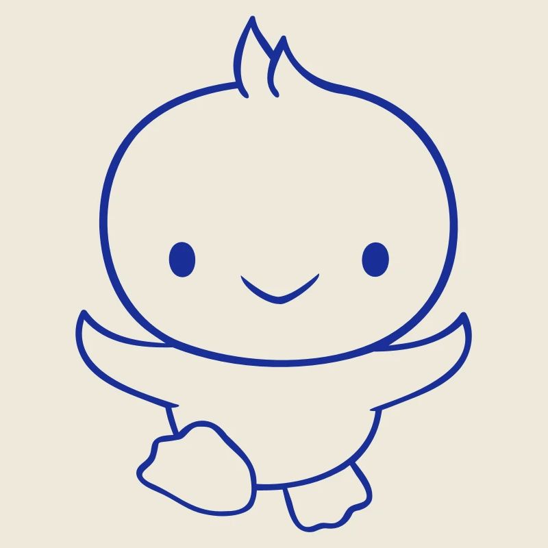 Duck running fast wants to fly cute flutter