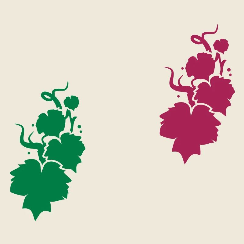 Une vigne en silhouette