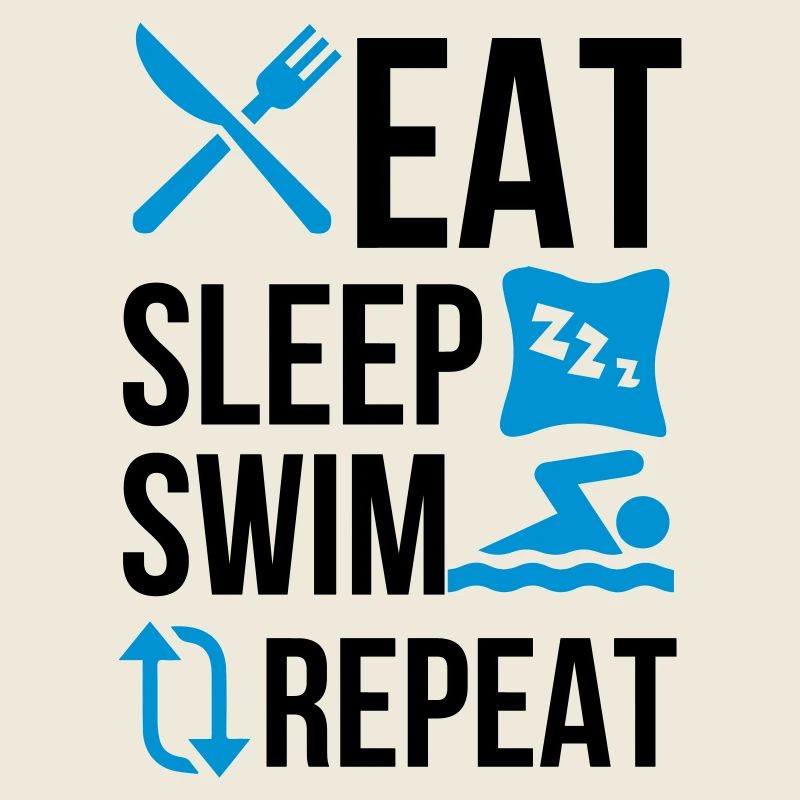 Mangez sommeil nager