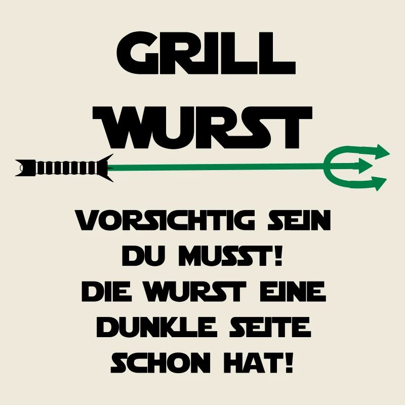 Grill Wurst dunkle Seite