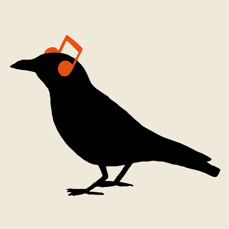 Headphones Headphones notes Raven Bird