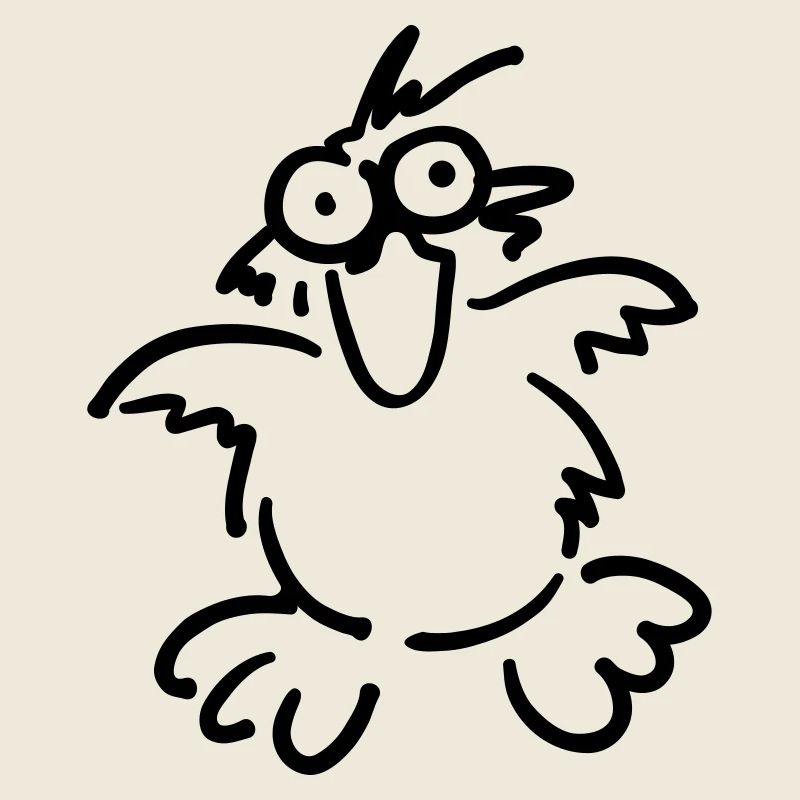 Verückter kleiner Vogel