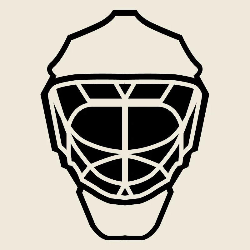 Eishockey Maske neutral einfarbig