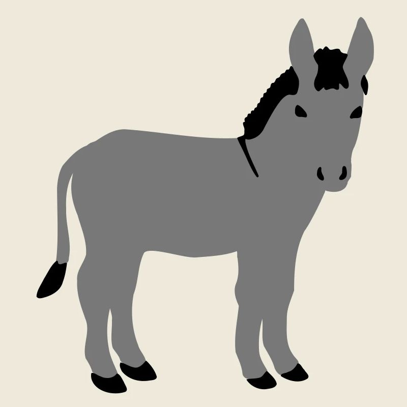 Eselchen Vektor vorn