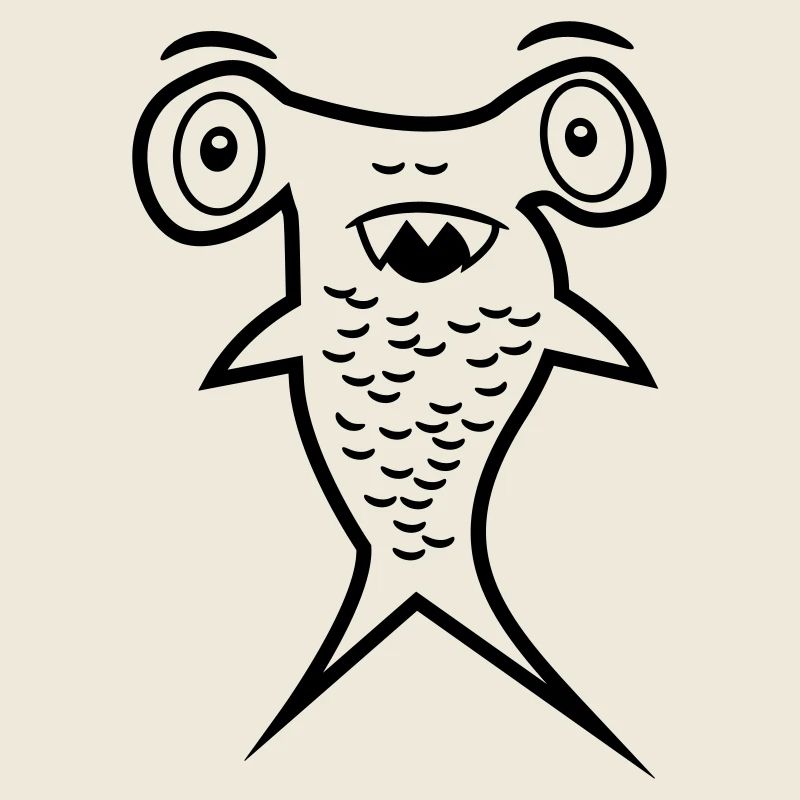 Hammerhai - Haifischflosse