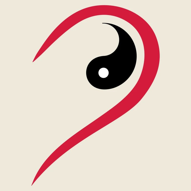 Demi-cœur Yin cherche Yang Saint-Valentin Couples Amour