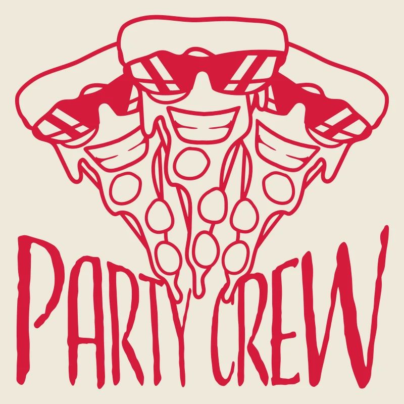 Drei Pizza Salami Party Fast Food 3 Freunde Team