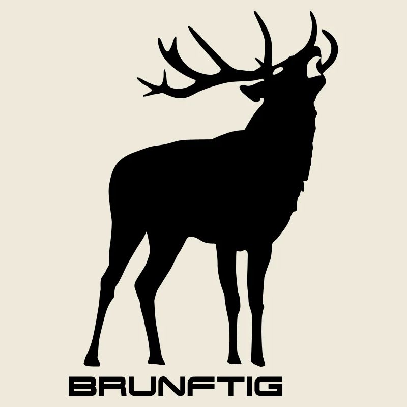 Brunftig Hirsch