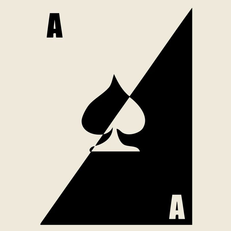 Ace card poker pic pic black white