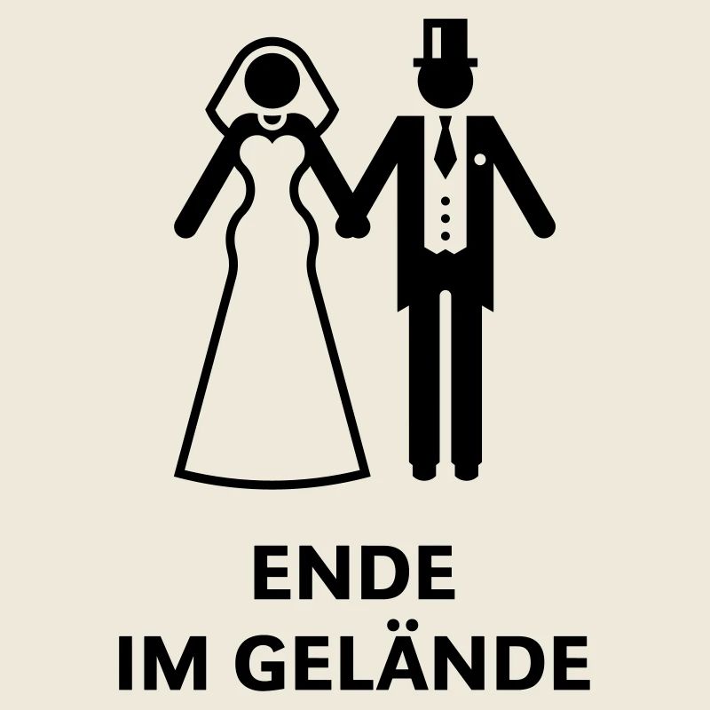 Ende Im Gelände (Polterabend, Hochzeit, Brautpaar)