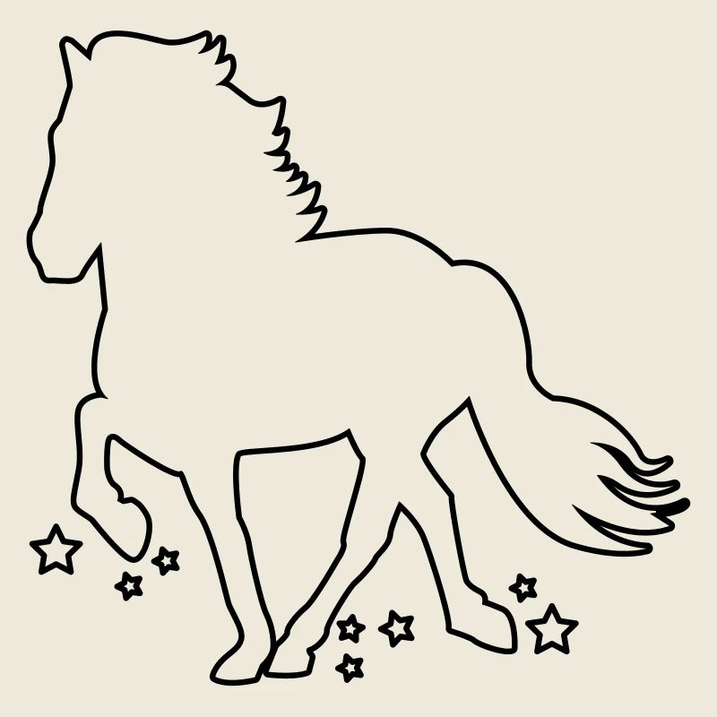 Tölter outline Stern