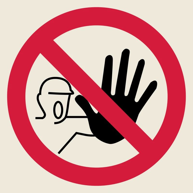 Verbotsschild betreten